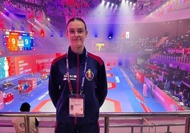África Pereñíguez, en el Mundial disputado la pasada semana en Emiratos Árabes .