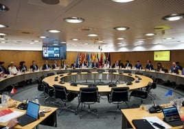 Vista general del Consejo Interterritorial de Internacionalización, en la sede del Ministerio.