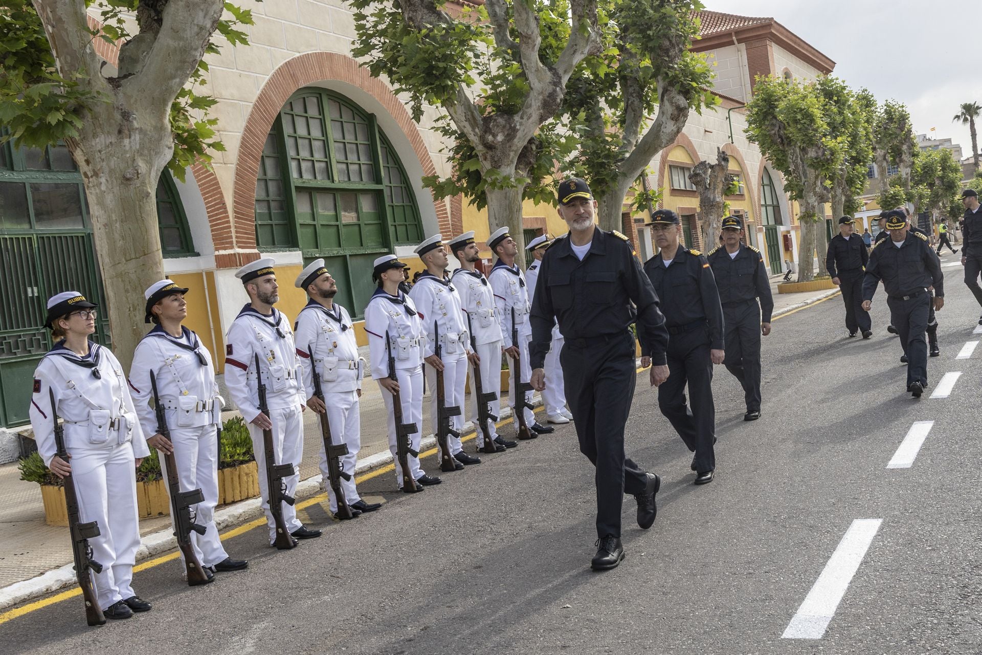 Las imágenes del Rey Felipe en el submarino S-81
