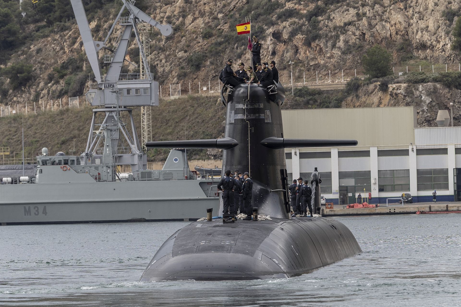Las imágenes del Rey Felipe en el submarino S-81