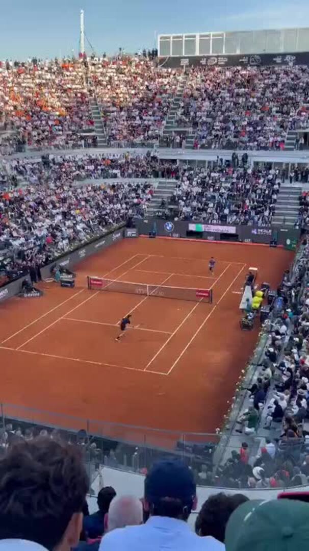 El último punto de Alcaraz para ganar el título en Roma