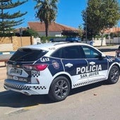 Vehículos de la Policía Local de San Javier, en una imagen de archivo.