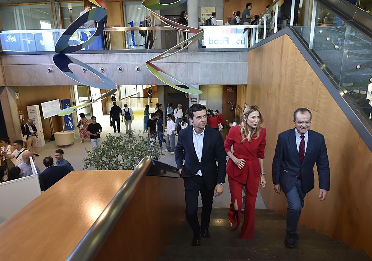 La consejera de Empleo, a su llegada al evento Murcia Food, celebrado este martes y miércoles en el Auditorio Víctor Villegas.