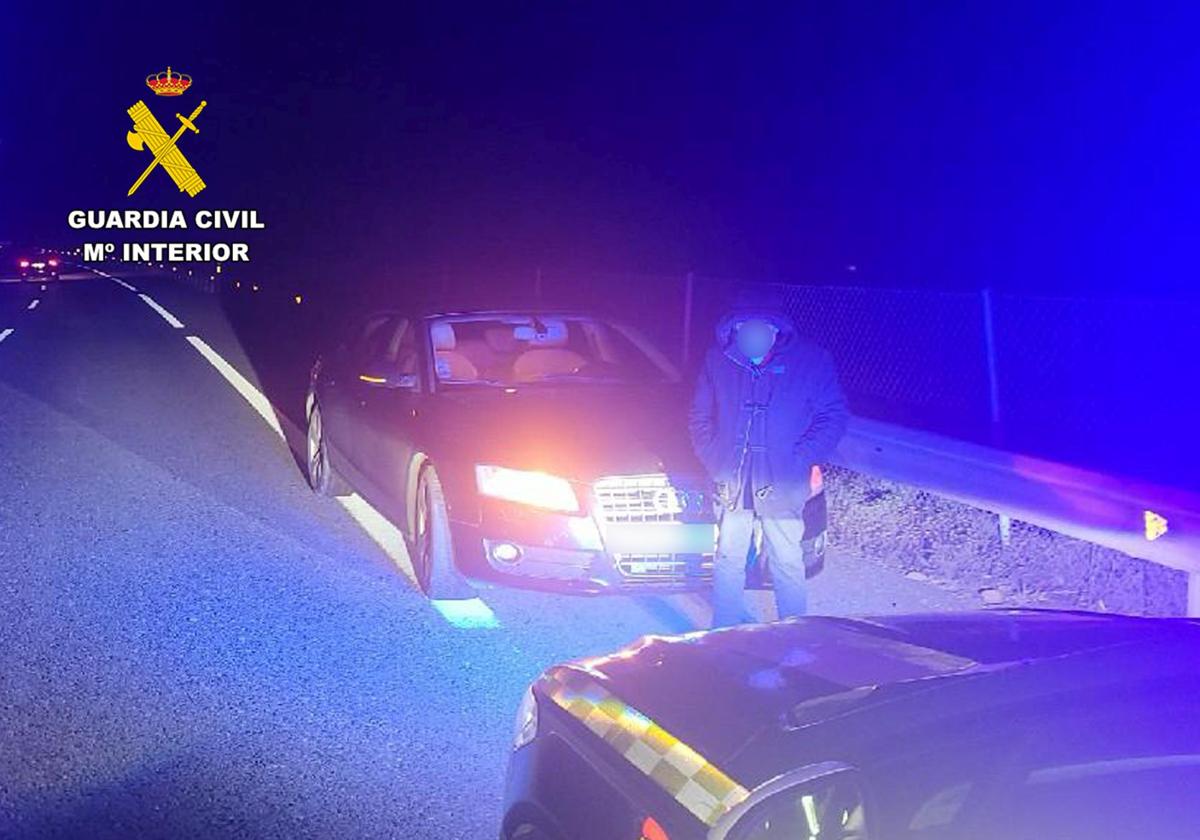 Detenido por conducir 20 kilómetros en sentido contrario por la autovía AP-7 en Cartagena