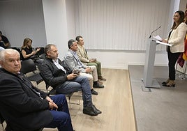 Reunión entre la consejera Sara Rubira y los dirigentes de COAG, Asaja, UPA y Fecoam este miércoles.