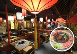 Interior del restaurante Gran Dragón.