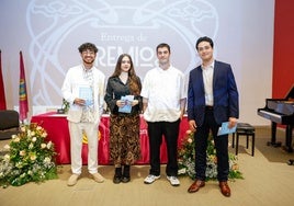 Los premiados en el certamen María Agustina en la ceremonia de entrega de galardones.