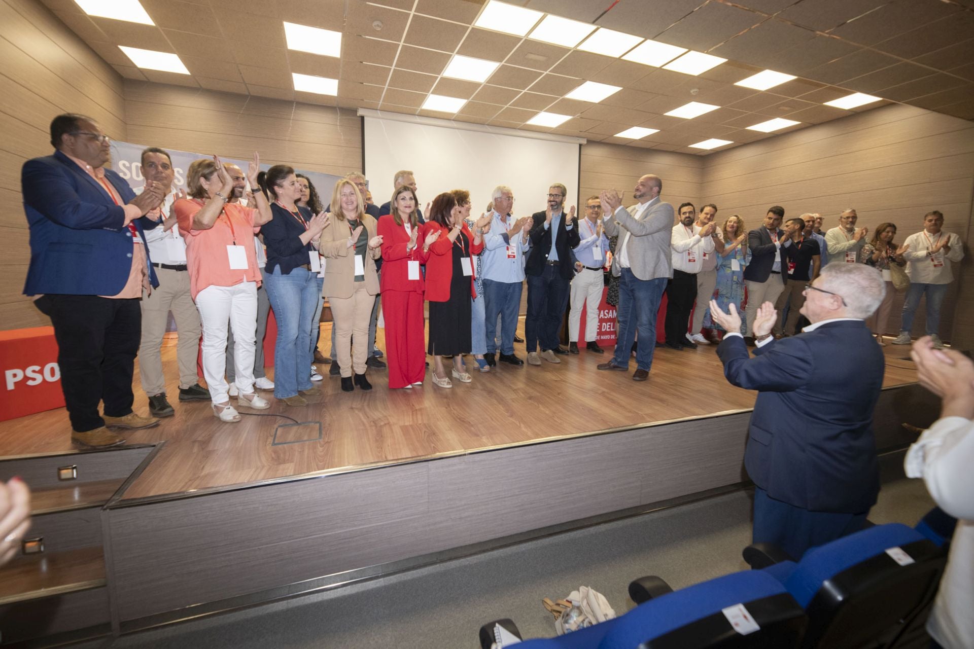 En imágenes, la reelección de Manolo Torres como secretario general del PSOE en Cartagena