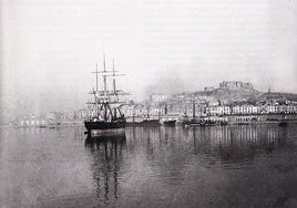 Negativo fotográfico sobre placa de vidrio al gelatinobromuro de plata. 8,50 por 8,50 cm. Autor desconocido. Año 1900. Fondo Mariano Guillén.
