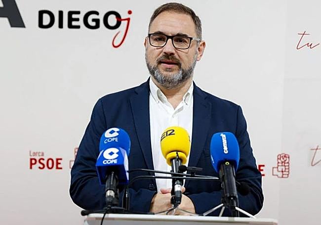 Diego José Mateos cuando anunció su dimisión.