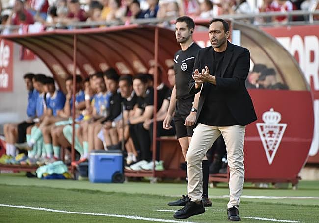 Fran Fernández, entrenador del Real Murcia.
