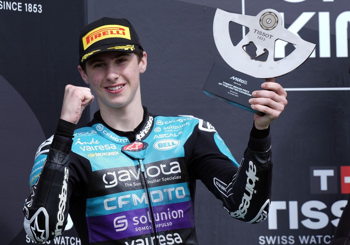 Máximo quiles no tiene techo: primer podio para el murciano de 17 años en moto3 | la verdad