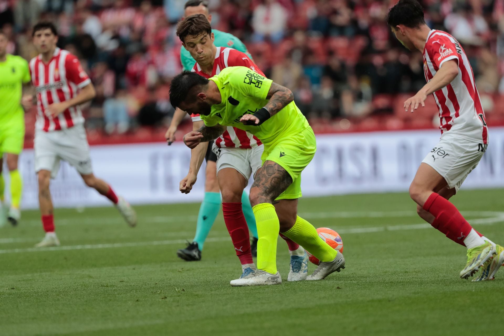 El Sporting-Cartagena (3-2), en imágenes