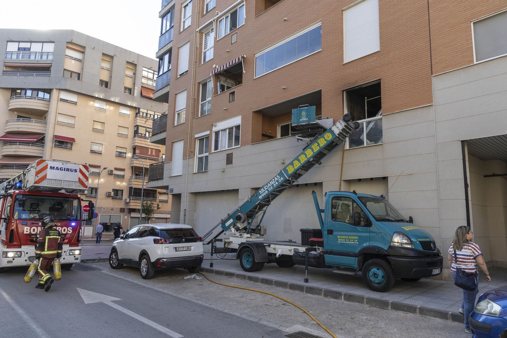 Las imágenes del incendio en Cartagena