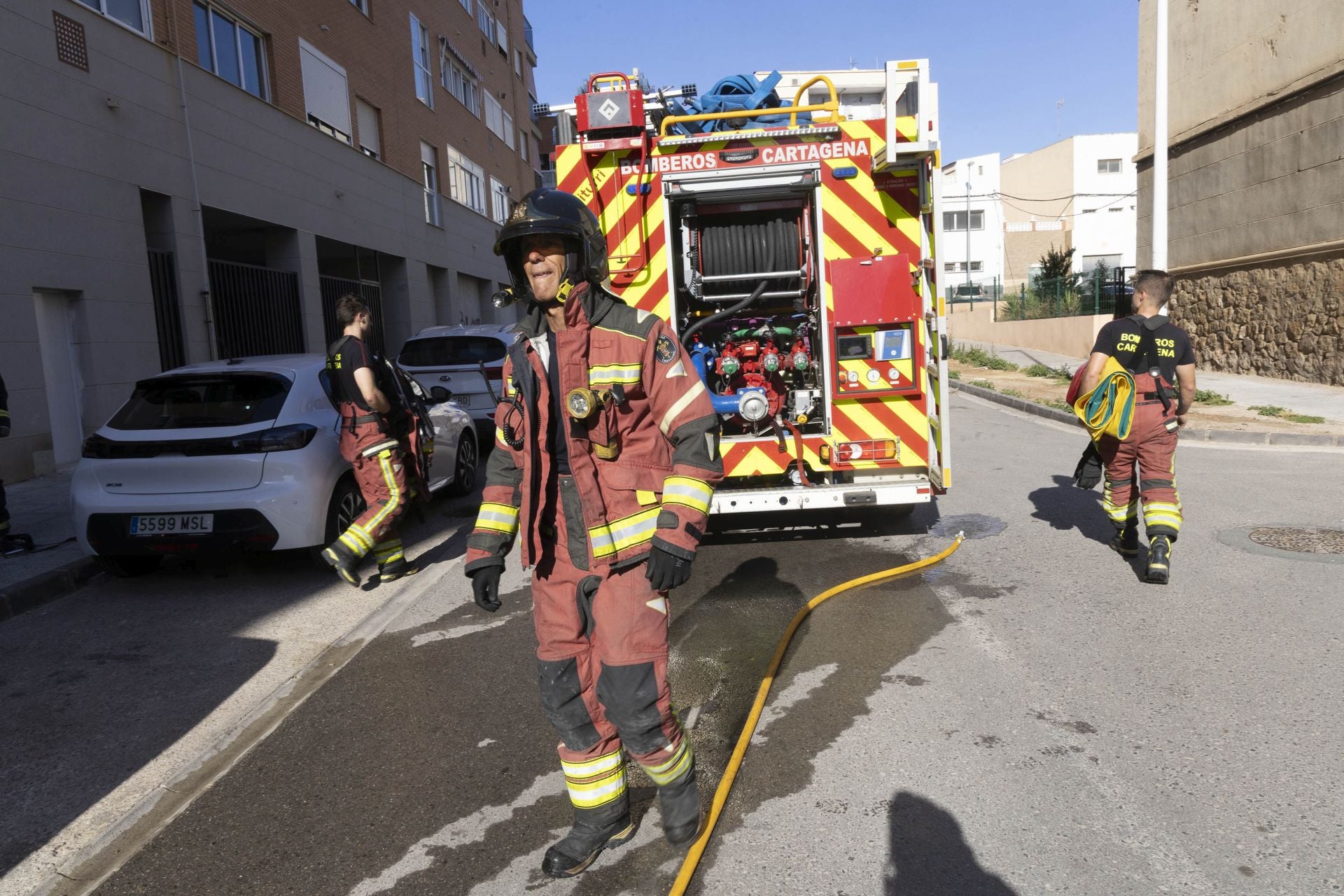 Las imágenes del incendio en Cartagena