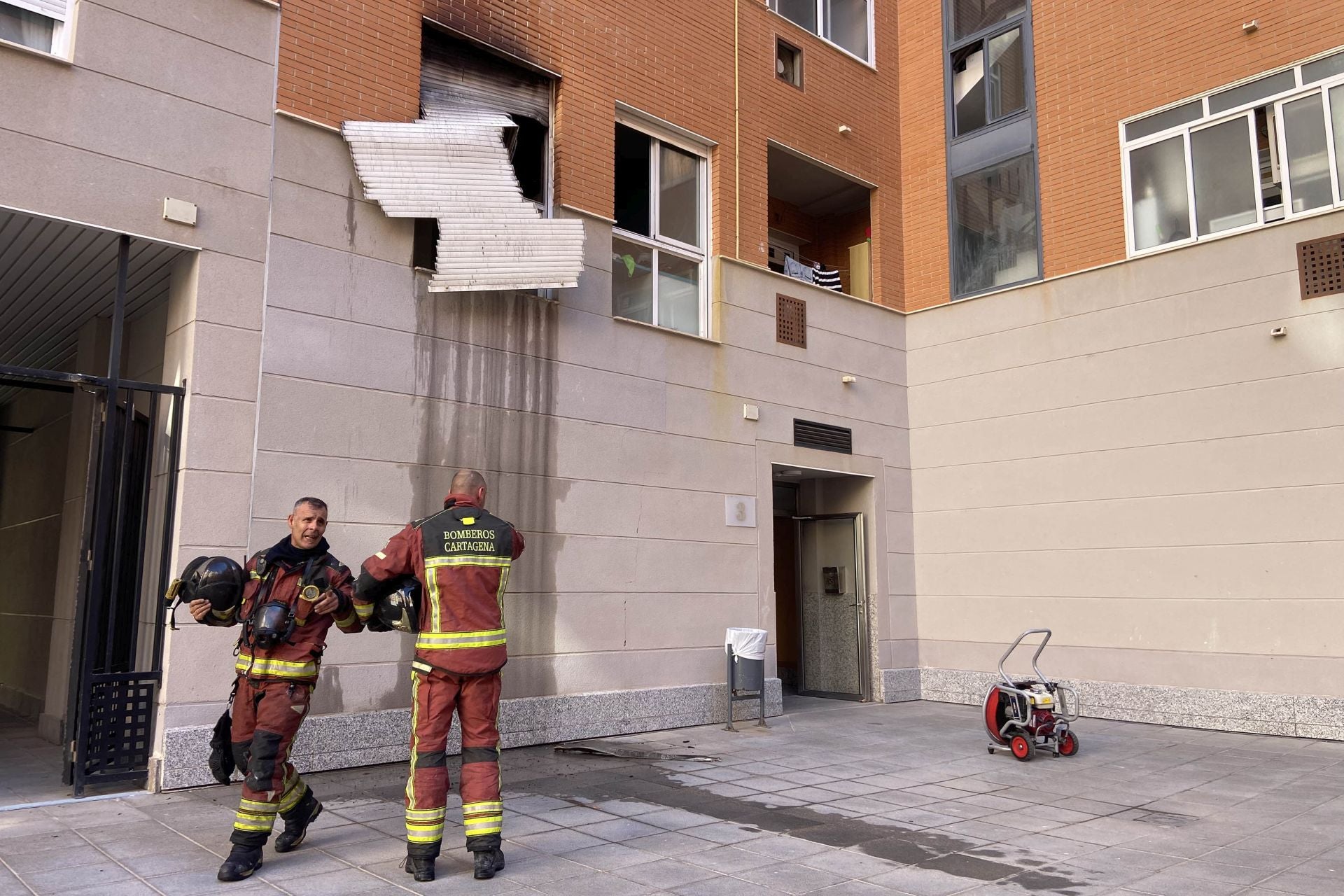 Las imágenes del incendio en Cartagena