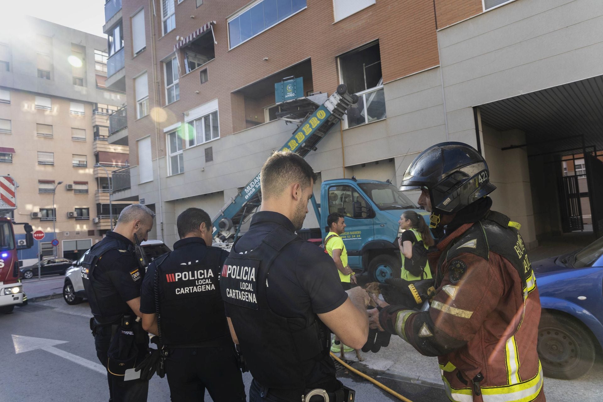 Las imágenes del incendio en Cartagena