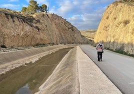 El trasvase a la altura de Lorca, en una imagen de archivo.