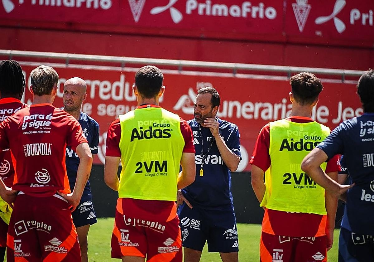 Fran Fernández, durante un entrenamiento.