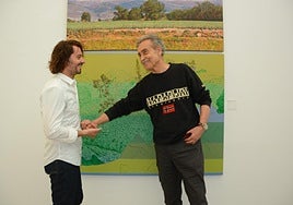 Francisco Carreño y Pedro Cano, en la presentación de la exposición.