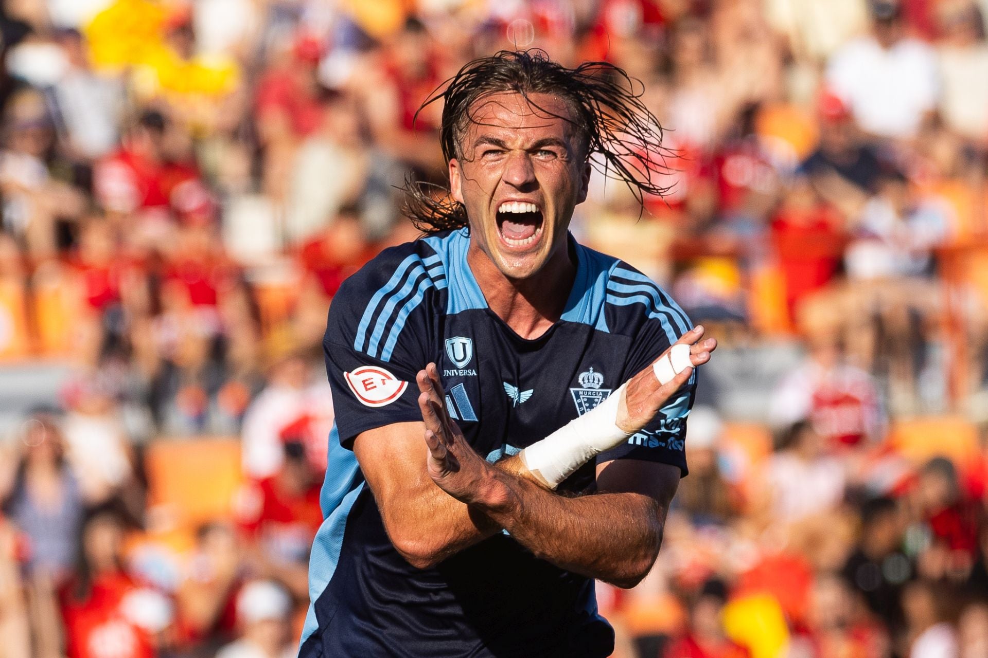 El empate del Real Murcia contra el Nàstic, en imágenes