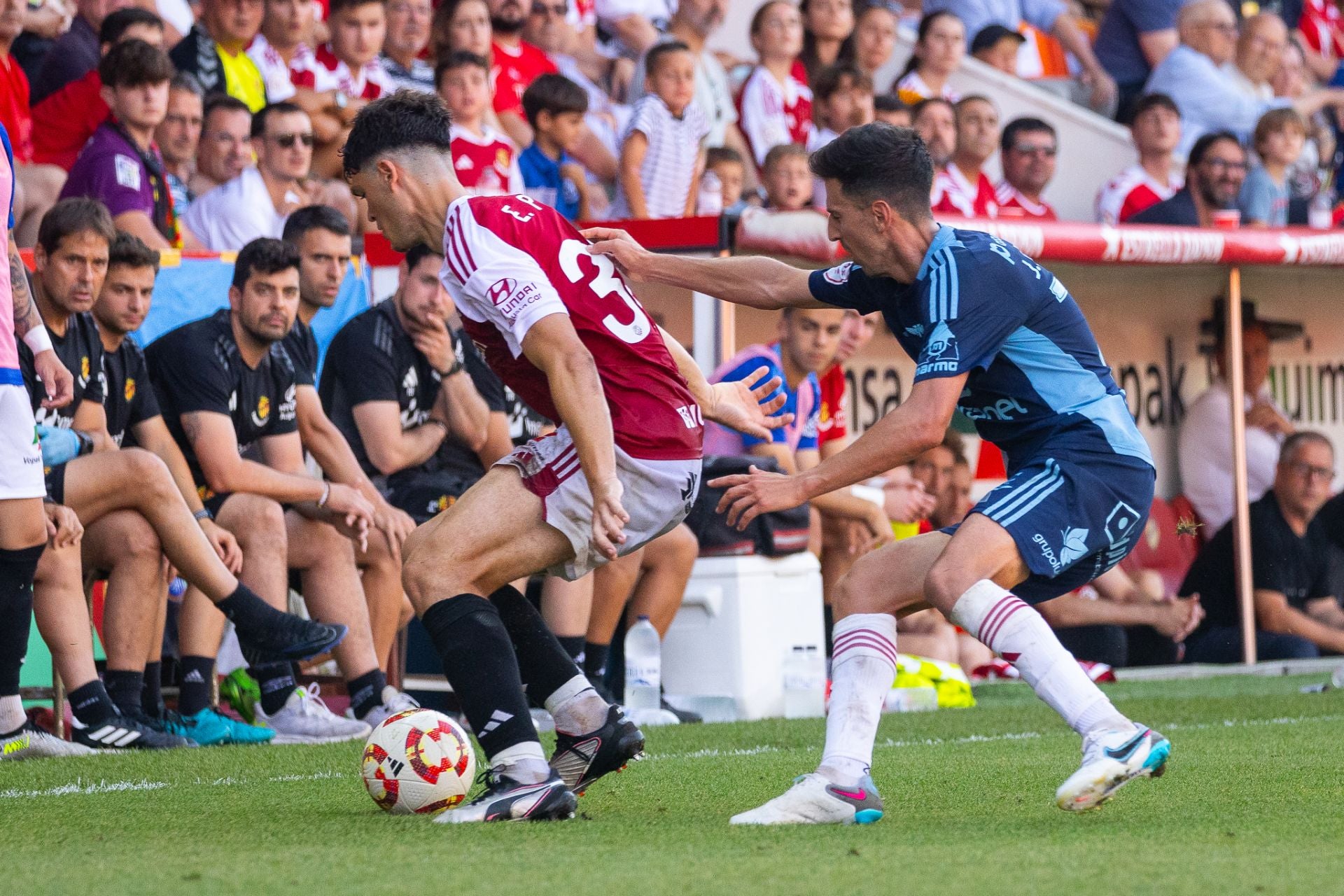 El empate del Real Murcia contra el Nàstic, en imágenes