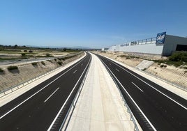 Tramo del Arco Noroeste que abrirá en los próximos días y que enlazará con Alguazas.