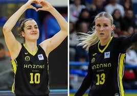 Paula Ginzo y Petra Holesinska.