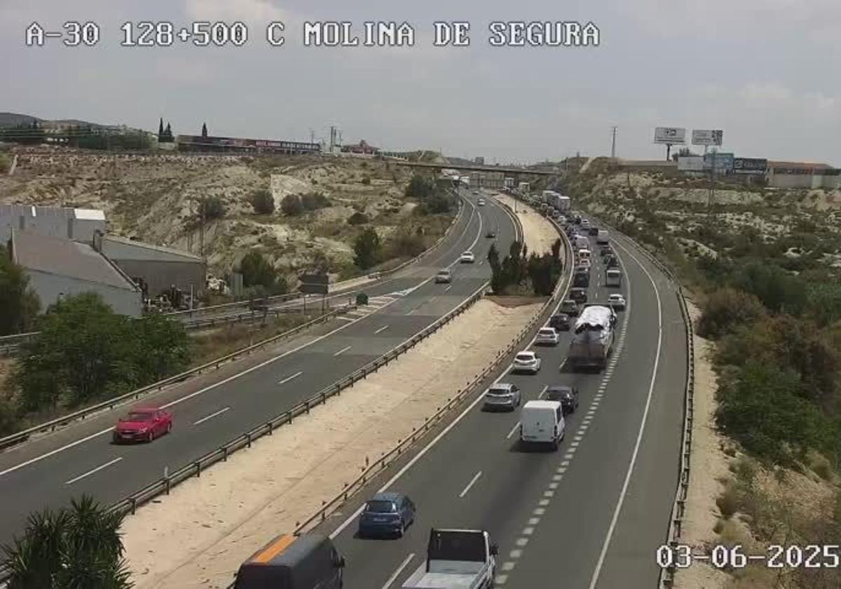 Nueve heridos en una colisión múltiple en la autovía A-30 a la altura de Molina | La Verdad