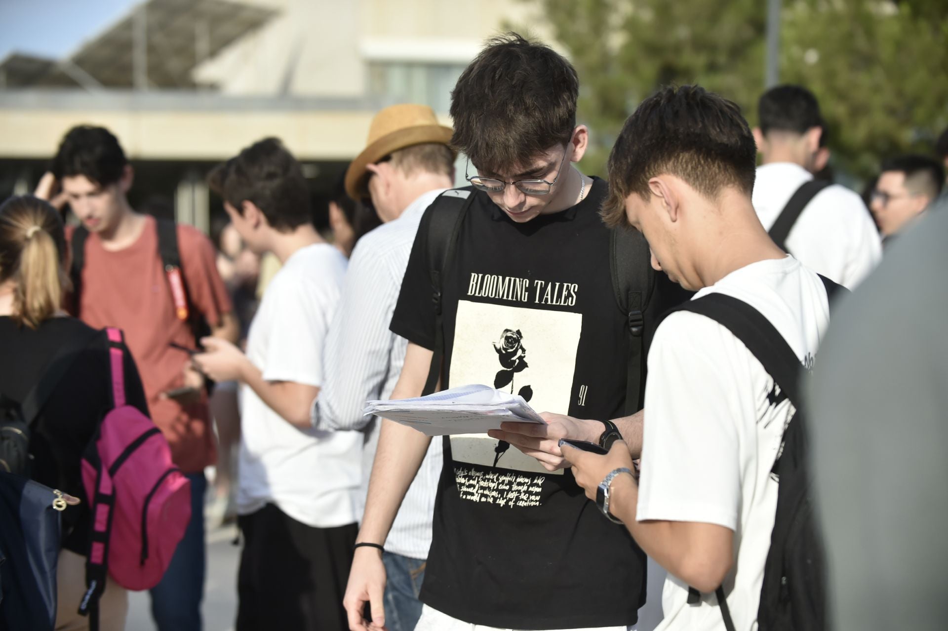 Los alumnos de la Región de Murcia afrontan los primeros exámenes de la PAU, en imágenes
