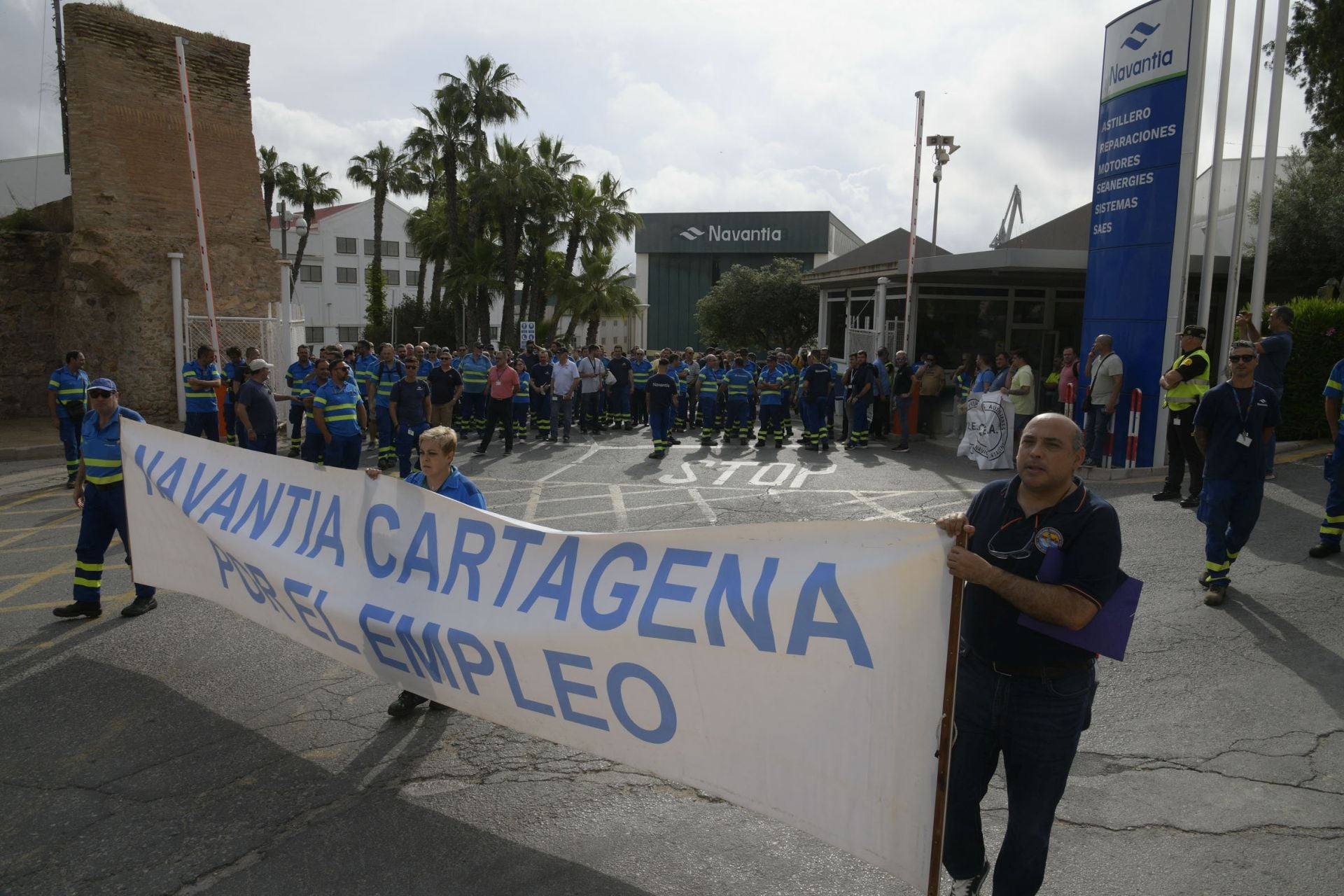 La manifestación de los trabajadores de Navantia, en imágenes