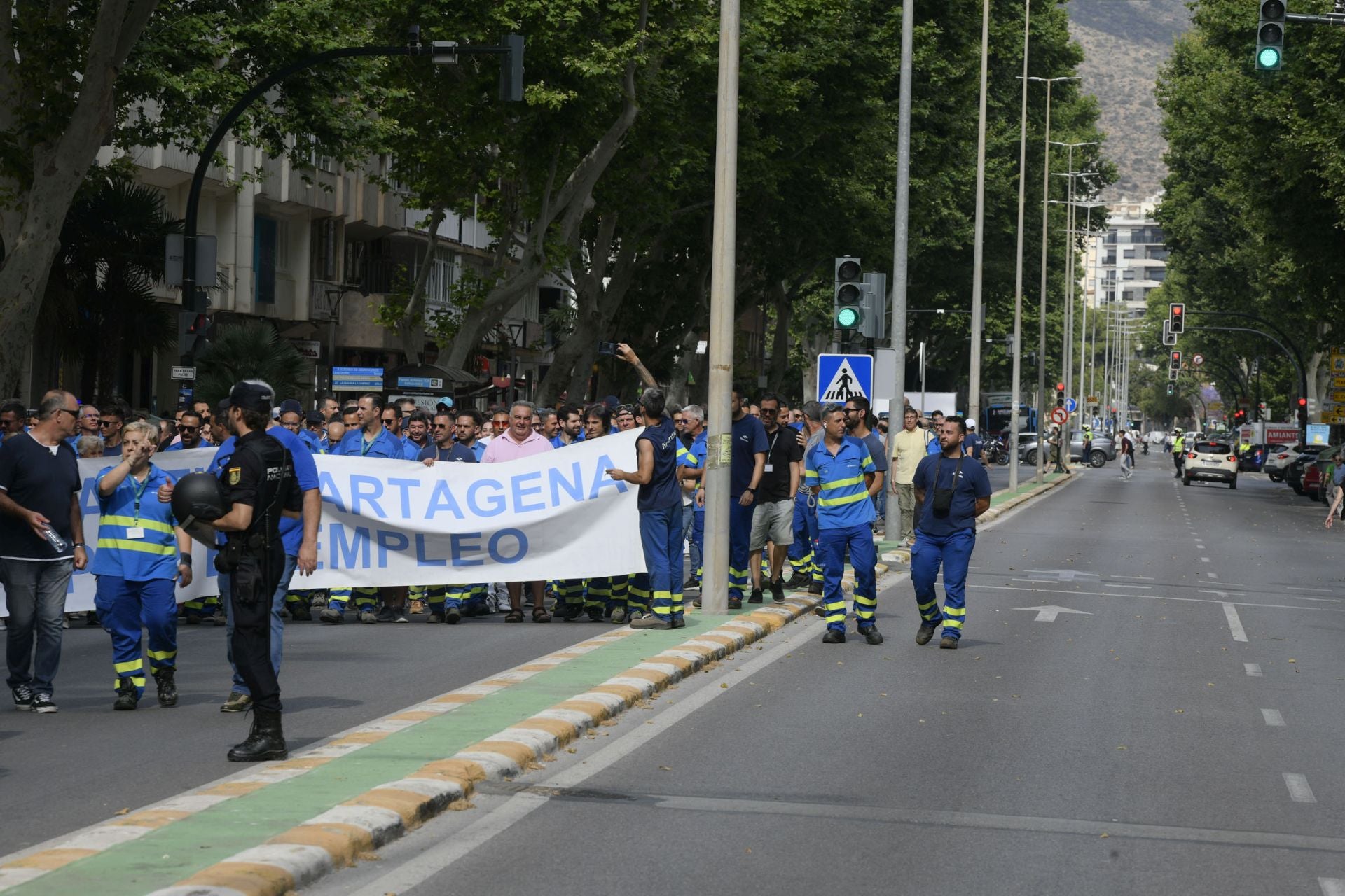 La manifestación de los trabajadores de Navantia, en imágenes