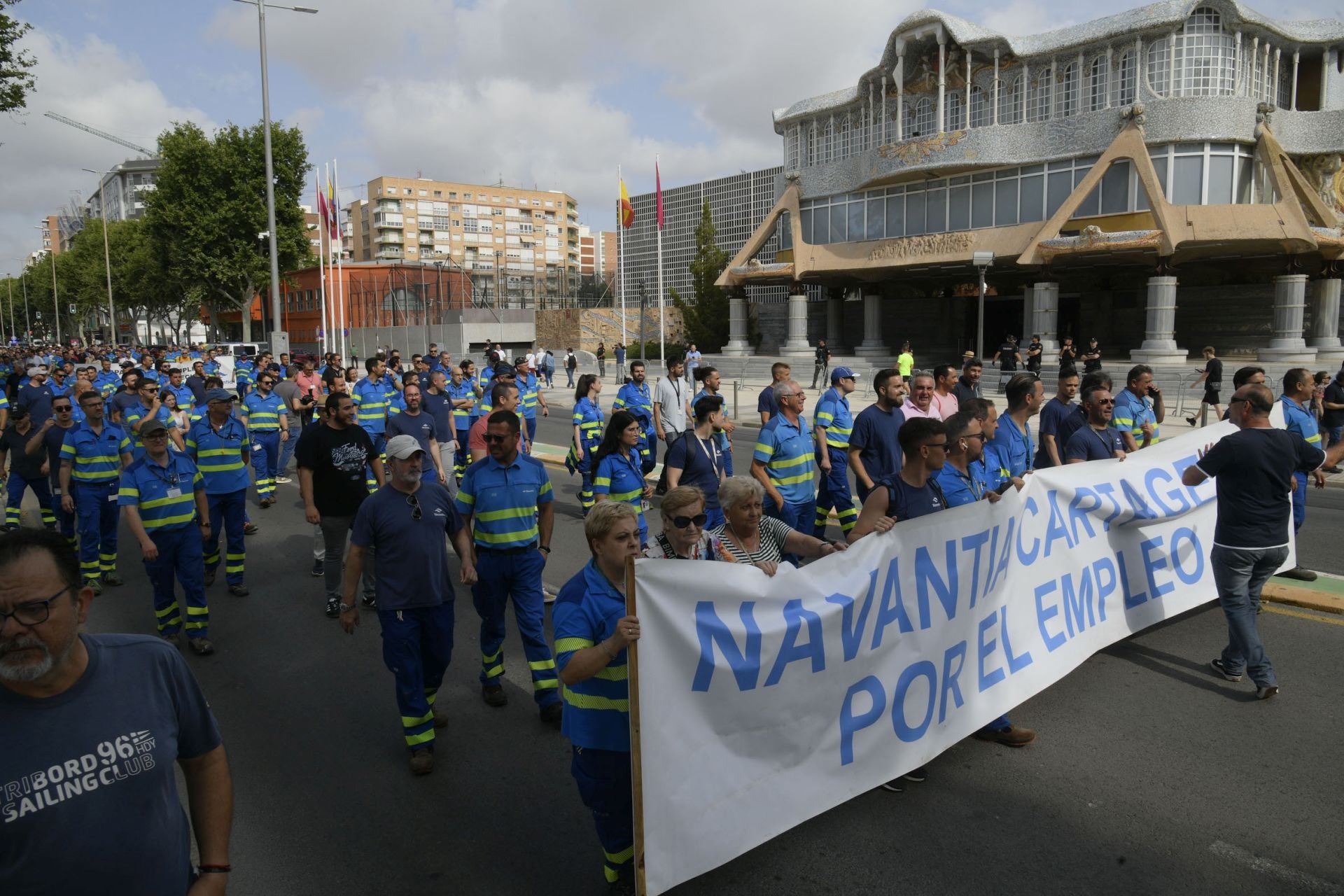 La manifestación de los trabajadores de Navantia, en imágenes