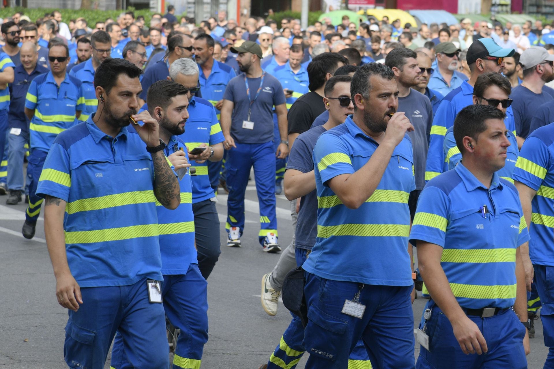 La manifestación de los trabajadores de Navantia, en imágenes