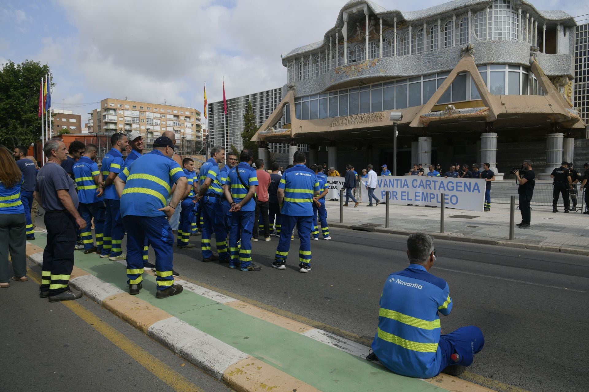 La manifestación de los trabajadores de Navantia, en imágenes