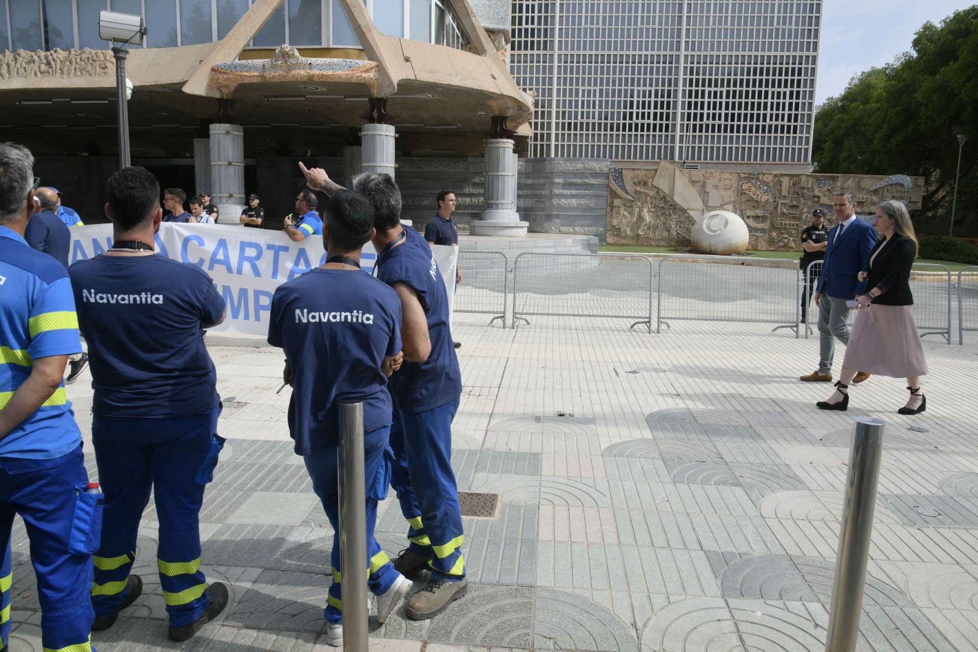 La manifestación de los trabajadores de Navantia, en imágenes