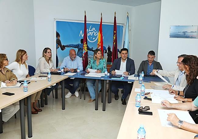 Reunión del Consejo General del Consorcio Administrativo La Manga, este martes.