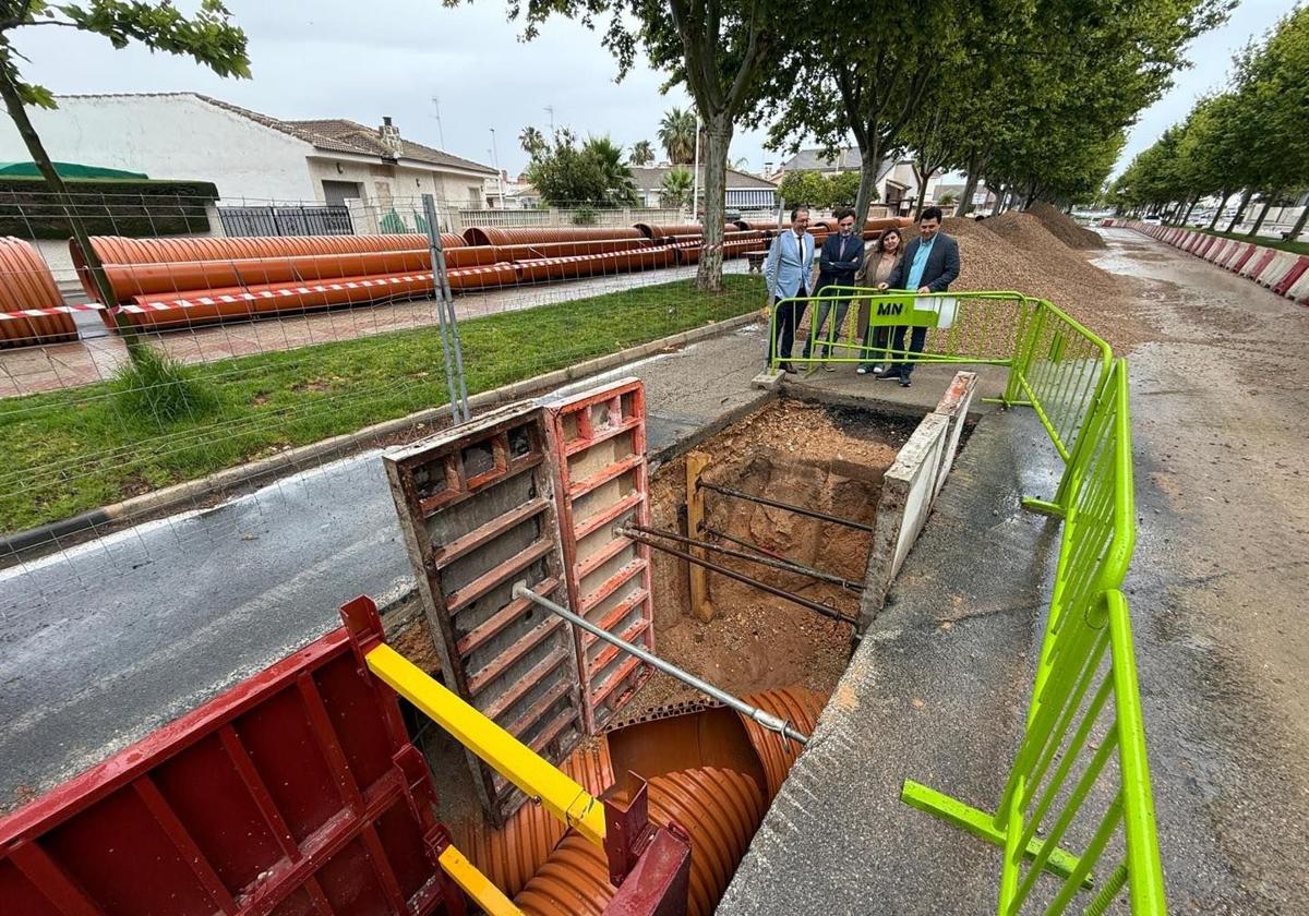 Un nuevo colector en San Javier canalizará las aguas pluviales que bajan por la avenida Aviación Española