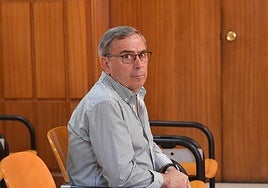 El exedil Daniel Soltero, ayer, ante la Audiencia.