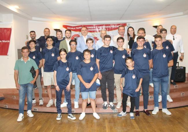 Alumnado de la Escuela Taurina de Murcia 'El Toreo'.