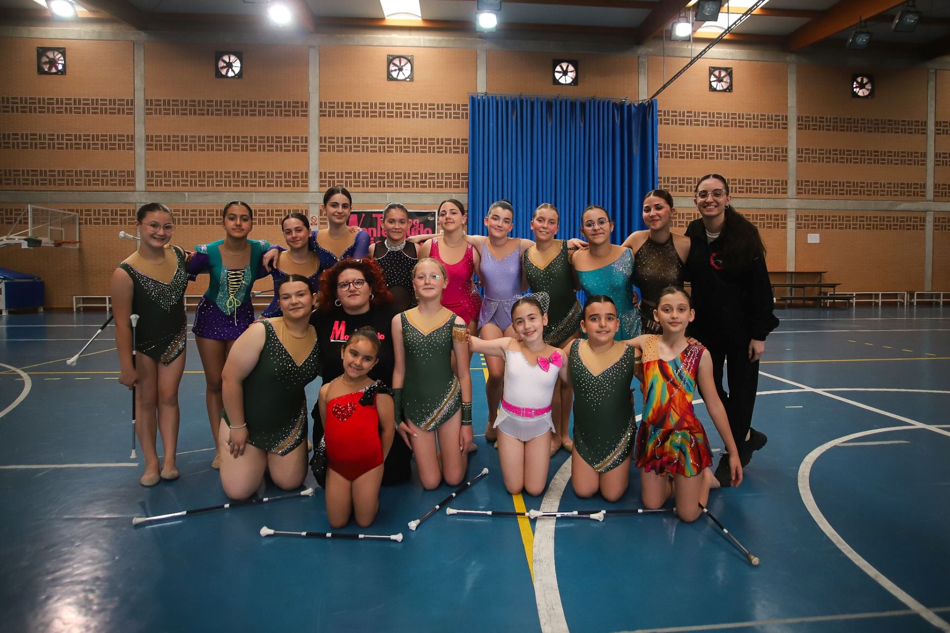 Las &#039;majorettes&#039; de Monteagudo, en imágenes