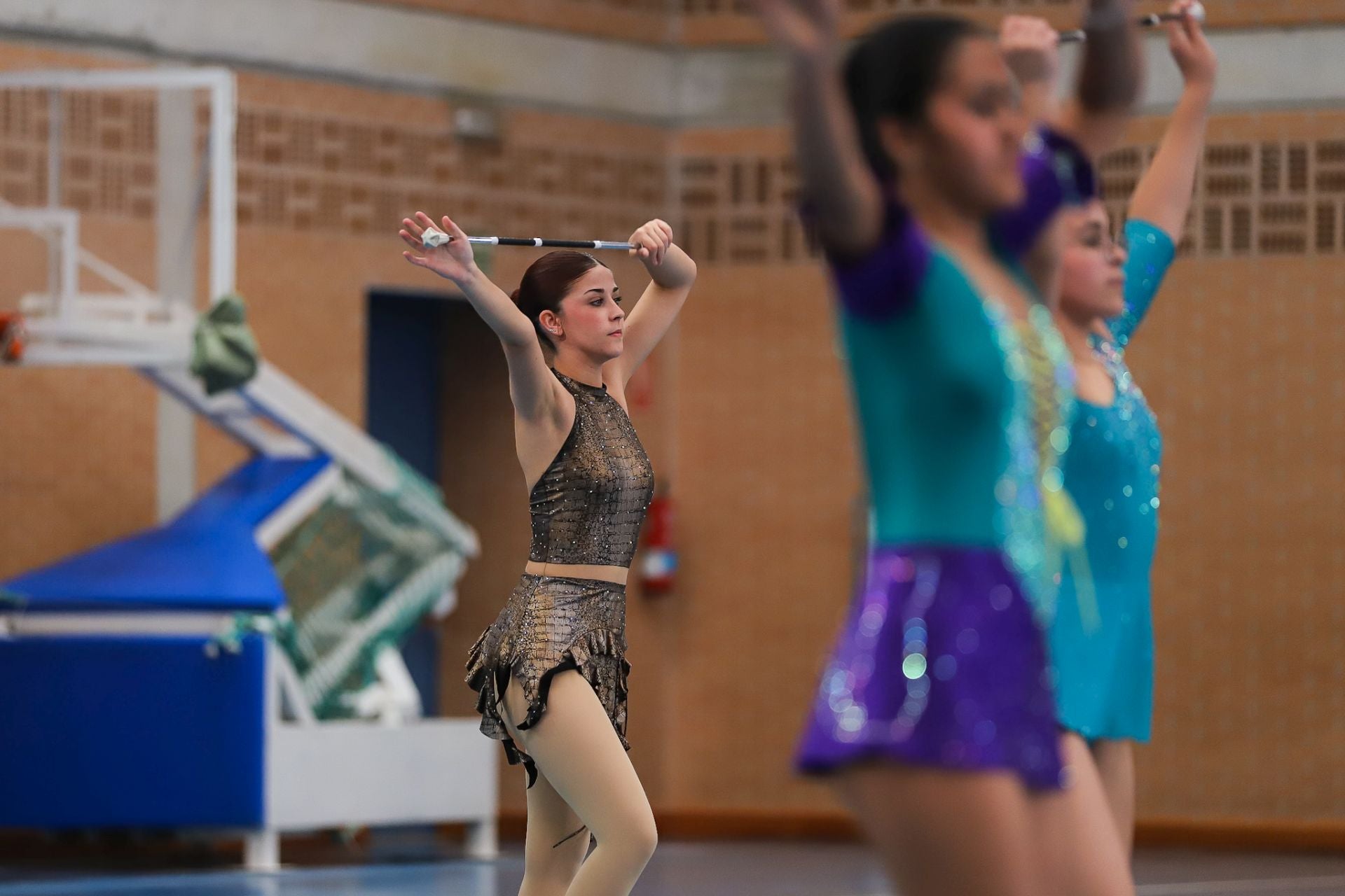 Las &#039;majorettes&#039; de Monteagudo, en imágenes