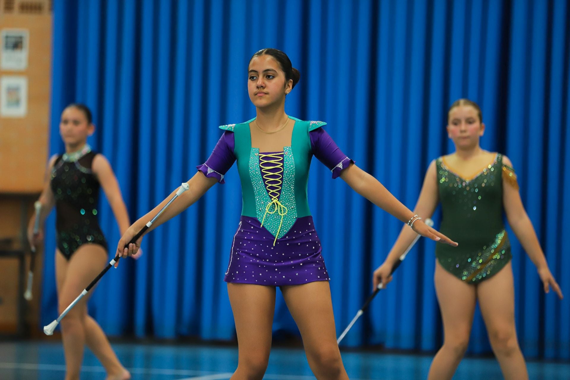 Las &#039;majorettes&#039; de Monteagudo, en imágenes