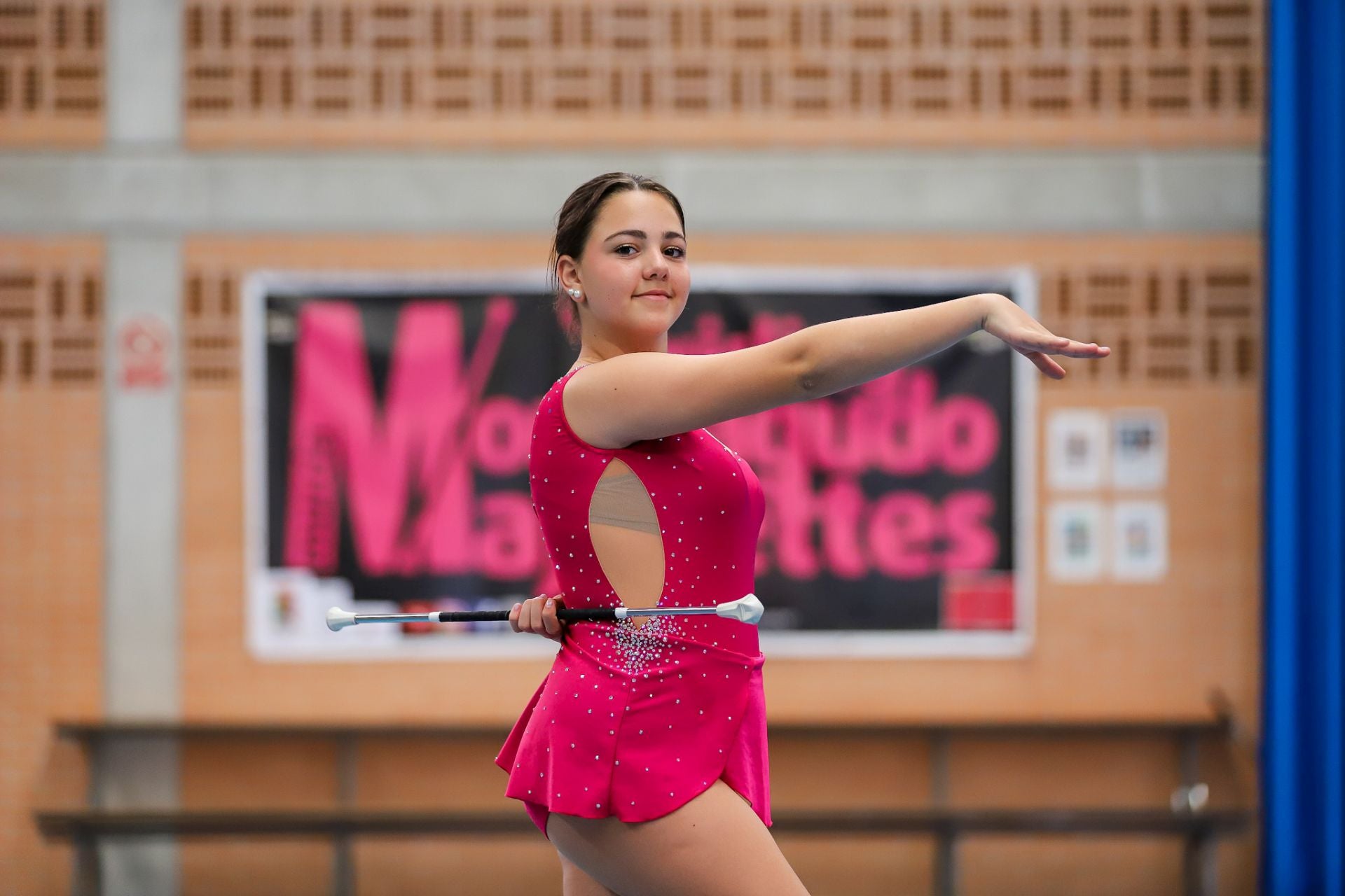 Las &#039;majorettes&#039; de Monteagudo, en imágenes