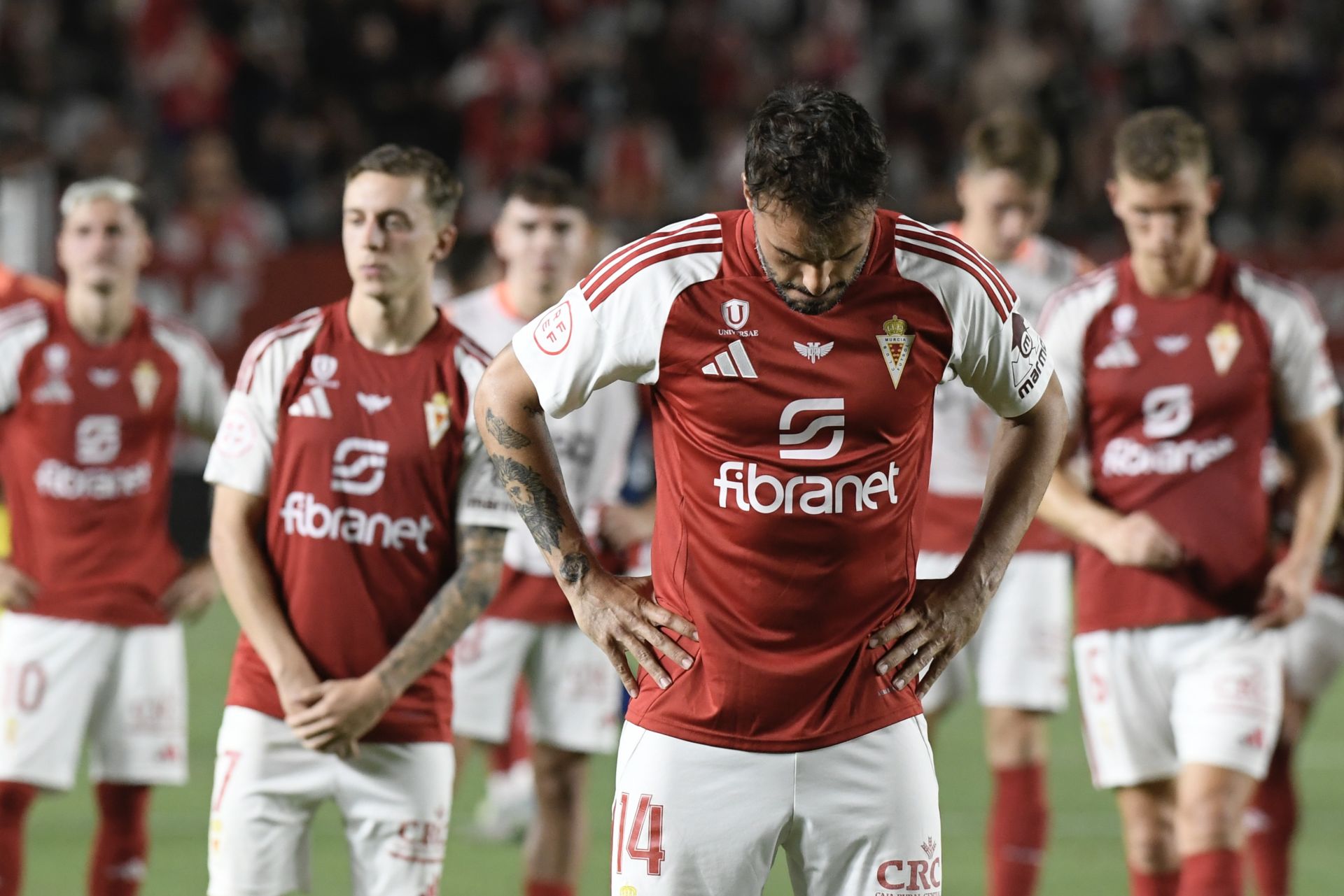 La derrota del Real Murcia frente al Nàstic, en imágenes