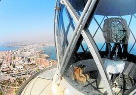 Vista de Cabo de Palos desde la linterna del faro.