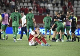 Saveljich, abatido, tras el batacazo ante el Nàstic.