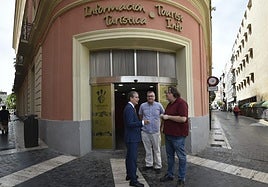 Presentación de la remodelación de la Oficina de Turismo de Murcia, este martes.