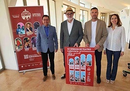 Manuel Cebrián, José Manuel Puebla, José Francisco García (alcalde de Caravaca) y Ana Belén Martínez.