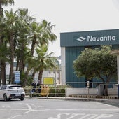 Entrada a las instalaciones de Navantia en Cartagena.